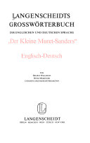 Langenscheidts Grosswoerterbuch Englisch - Deutsch Cover