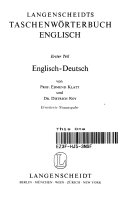 Langenscheidts Taschenwörterbuch Englisch Cover