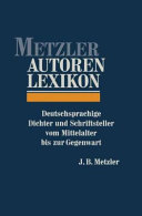 Metzler Autoren Lexikon Cover